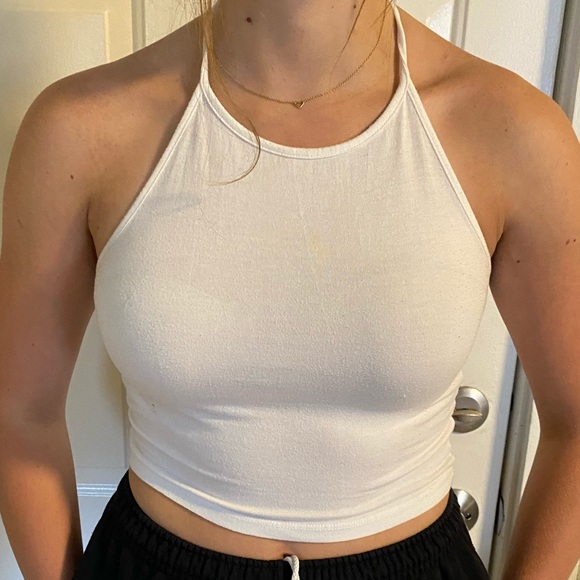 Brandy Melville White Halter Top OS! - Picture 5 of 6